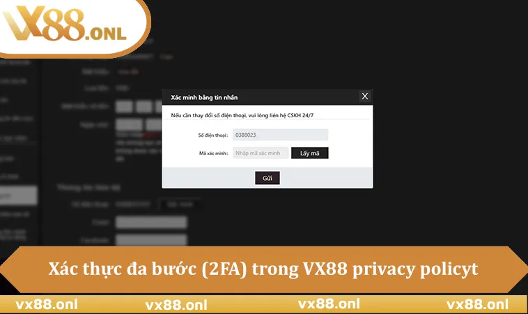 Tường lửa, 2FA và AI hành vi trong VX88 privacy policy